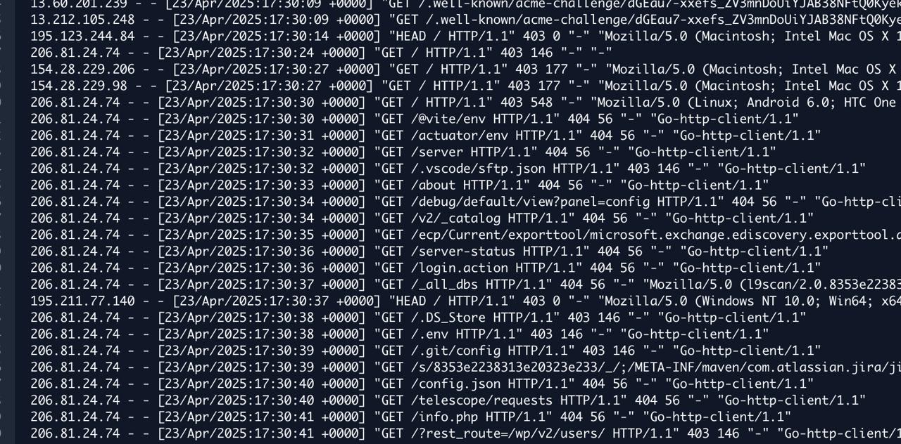 Server logs